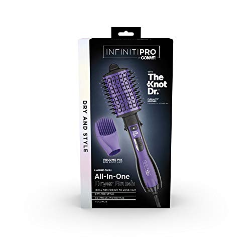 INFINITIPRO BY CONAIR The Knot Dr. AllinOne Oval Dryer Brush, Hair