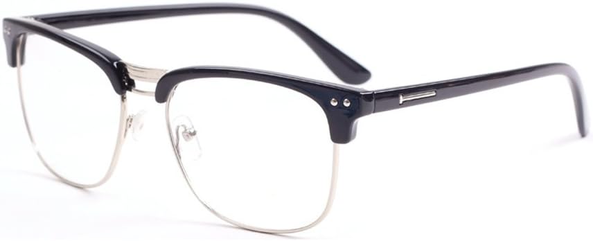 Outray Vintage Classic Half Frame Semi-Rimless Retro Clear Lens Glasses