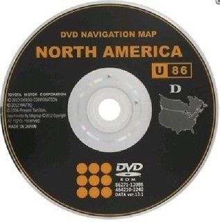 NEW TOYOTA U86 GENX5 North America Navigation DVD 13.1 GPS ROAD MAP UPDATE