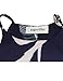 SugooVibe Womens Summer Sleeveless Print Chiffon Tropical Palm Dress Casual Sundress Navy