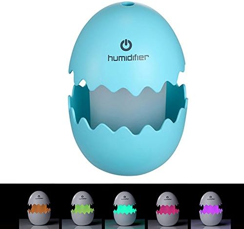 USB Portable Air Humidifier, Boens Mini Colorful LED Night Light Egg Shape Essential Oil Diffuser For Home Office Travel Car Bedroom
