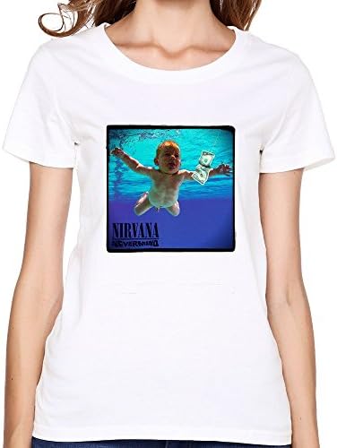 Spele Women Cotton Nirvana Cobain E I Numeri Di Nevermind Poster Tshirt Short Sleeve White