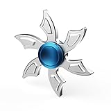 Aritone Fashion Gift For Fidget Camouflage EDC Toy Fidget Hand Spinner Toy Stress Reducer EDC Focus Toy (Silver)