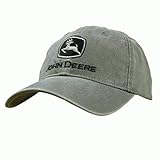 John Deere Washed Canvas & Embroidery Cap Charcoal