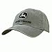 John Deere Men's Low Profile Embroidered Heather Canvas Hat