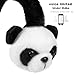 Dylan Volume Limiting Wired Headphone for Children Over-Ear Retractable Cord Animal Panda -White