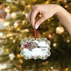 Pond Slider Turtle Christmas Ornament 2024