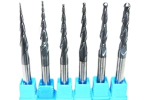 6mm Tapered Ball Nose End Mill Taper Cone Milling Cutter Woodworking Router Bit (C)