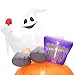 SUPERJARE Hallween Punpkin and Dog - Large