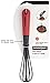 Silicon Whisk - Manual, Durable, Light Weight, Great For Blending, Stearing, Beating Eggs, Milk, Butter, Pancake Mix, Easy To Use, Dishwasher Safe, BPA Free, Comfort Ergonomic Handle, 4-in-1 Size