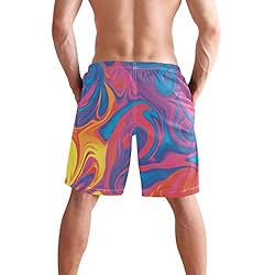 Aluy's boutique Men's Summer Cool Swim Trunks Quick