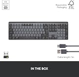 Logitech MX Mechanical Mini Wireless Keyboard QWERTY UK Grey view 12