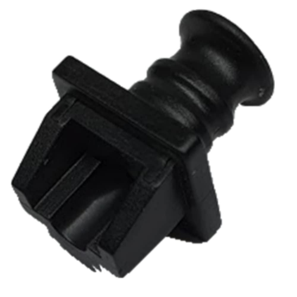 Faconet® 50x RJ45 Dust Protection Cap for Switch Patch Panel Router LAN Socket Protective Connector Black Snap-in Dust Cover