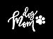CCI Dog Mom Decal Vinyl Sticker|Cars Trucks Vans Walls Laptop| White |5.5 x 3.5 in|CCI1347