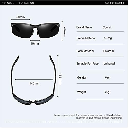 ZoSiP Sonnenbrille Männer Aluminium Magnesium Polarisierte Sonnenbrille Anti-Glare-Sonnenbrille Fährt Aufhellen… – Bild 3