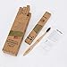 Kimz bamboo natural toothbrush charcoal black soft bristles biodegradable environmental ecofriendly compostable family pack case-pack of 4