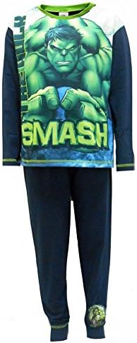 Incredible Hulk “SMASH” Boys Cotton Pajamas 4-10 Years