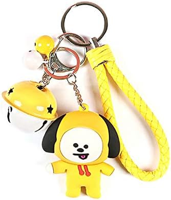 aozuzizhixianbam High Grade BTS Key Chain Bangtan Boys Bell Pendant Key Ring Cute BTS Key Chain( Chimmy)