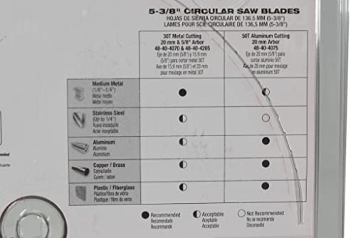 Milwaukee 48-40-4205 5-3/8 in. x 30 Carbide Teeth Metal and Stainless Cutting photo 7