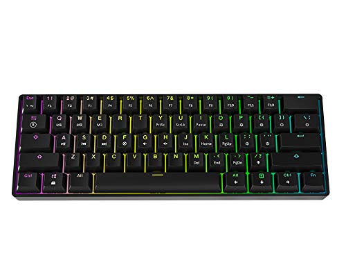 GK61s Mechanical Gaming Keyboard - 61 Keys Multi Color RGB Illuminated LED Backlit Wired Programmable for PC/Mac Gamer… - Image 2