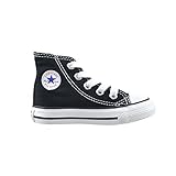 Converse All Star CT Infants Baby Toddlers Canvas Black/White 7j231 (7 M US)