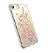 Speck Products Presidio Clear + Print Cell Phone Case for iPhone 7 - Goldenblossom Pink/Clear