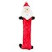 ZippyPaws Jigglerz Christmas Dog Toy - Plush Squeaky Holiday Dog Gifts for Small & Medium Puppy Dogs, Durable Interactive Hide & Seek Stocking Stuffers for Pets - Santa Claus