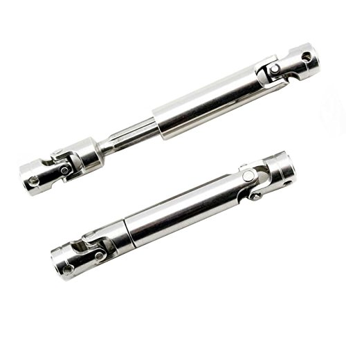 LAFEINA 2PCS Universal Drive Shaft 90-110MM Upgrade Parts for 1/10 RC Crawlers D90 SCX10 SCX0016 Off-Road Model Car