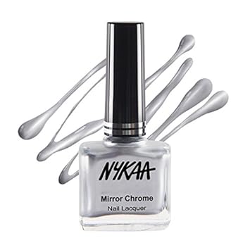 Nykaa Mirror Chrome Nail Lacquer - Molten Sterling (Shade No.163)(9 ml)