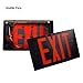 eTopLighting FD3SCR-B 1PCS LED Exit Sign Emergency Light Lighting Emergency LED Light / Modern Battery Backup UL924 / Battery Back-up / Black / Red Letter, V-PL1119