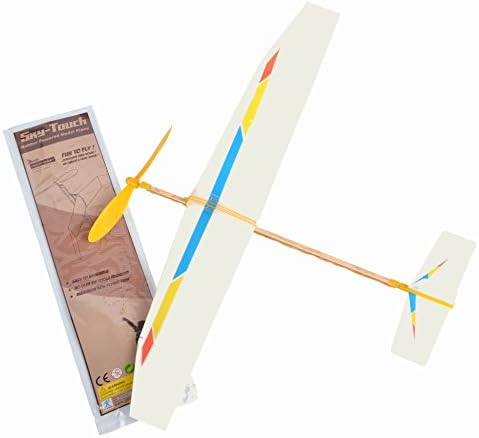 Sky Blue Flight Sky Touch Rubber Band Powered Glider Model Kit