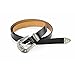 MoYoTo Women's Fashion 25mm Retro Carved Double Buckle Western Thin Leather Belt
