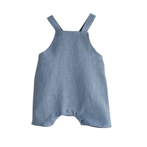 ESHOO Baby Boys Girls Cotton Linen Romper Jumpsuit Pants Overall One Piece