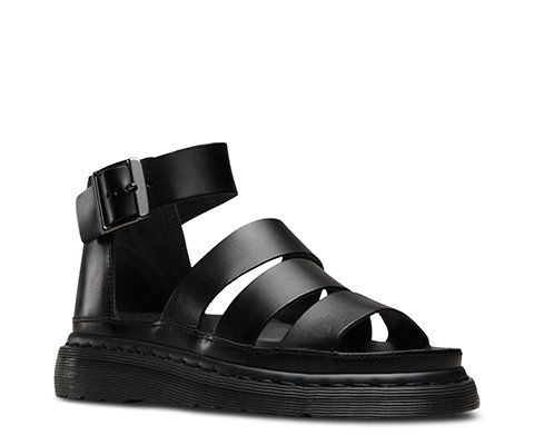 Dr. Martens Women's Clarissa Sandal, black, 6 B UK (8 US)