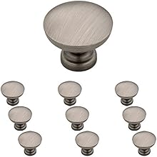 Franklin Brass P29523K-904-B, 1-1/8-Inch, Fulton Kitchen Cabinet Hardware Knob, Heirloom Silver, 10 pack