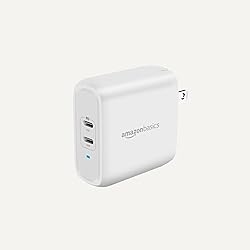 Amazon Basics 36W Two-Port USB-C Wall Charger for