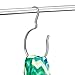 InterDesign Axis Over the Rod Closet Accessory Organizer for Scarves, Pashminas, Handbags - Loop, Chrome
