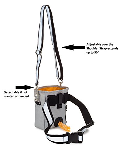 image for FitPup Dog Treat Training Pouch Bag, Carry Treats Toys, Poop Bag Dispe