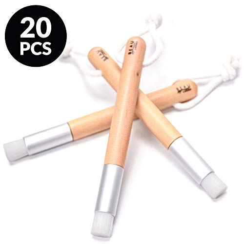 20 Lash Cleansing Brushes For Eyelash Extensions - Lash Shampoo Cleaning Brush To Wash Dirt, And Makeup - Professional Eyelash Aftercare Accessories And Supplies To Keep Eyelids and Eyelashes Cleaner