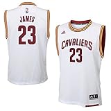 Lebron James Cleveland Cavaliers NBA Adidas Men's Replica Jersey - White