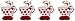 Tea Party Mini Honeycomb Decorations - 6