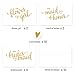 WRAPAHOLIC Gold Hot Stamping Bride Invitation Card - Bridal Thank You Cards Thank Bridesmaid Card, Maid of Honor, Flower Girl - 10 Pack