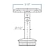 Stainless Steel Adjustable Stair Handrail Support E030/S. Indoor and Outdoor Railing Projects. Connects Handrail to Newel Posts and Secures Stair Handrails in Place.