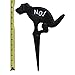 No Dog Pooping Solid Cast Iron Yard Sign Large 9.5
