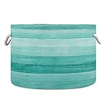 xigua Large Storage Basket Cotton Rope Basket Teal