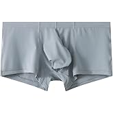 Cerahome Men's Pouch Trunks Enhance Ice Silk Underwear Briefs Comfy Low-Rise Quick Dry Boxer Briefs