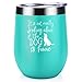 Dog Mom Gifts for Women - Dog Lover Gifts - It's Not Drinking Alone if the Dog is Home - Funny Birthday, Christmas Home Themed Wine Gifts for Dog Lovers, Dog Owner, Dog Fur Mama - Coolife Wine Tumbler