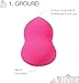 De Prettilicious Liquid Foundation and Pressed Powder Cosmetic Pro Makeup Blender Sponge, 5-Shape Set