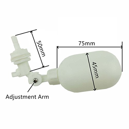 1/4 inch Tube Float Valve Kit for RO Water Reverse Osmosis System water filter Push in to Connect Pipe Hose Tube Fittings（ball valve +L+15 feet pipe） (blue) - Thumbnail 3