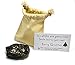 hBARSCI Santa's Christmas Coal with Science Experiment - Large Lump of Genuine American Coal in Premium Cotton Bag (Egg/Golf Ball Size, 2.5